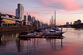 Puerto Madero at dusk, San Telmo, Buenos Aires, Argentina, South America