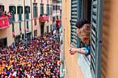 Europe, Italy, Perugia district, Gubbio, Race of the Candles