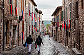 Europe, Italy, Umbria, Perugia district, Gubbio, The crowd and the Race of the Candles