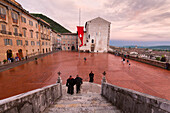 Europe, Italy, Umbria, Perugia district, Gubbio, Big square