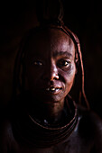 Himba girl from a village in Northern Namibia, near Epupa falls