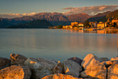 Iseo at Sunset, province of Brescia, Iseo lake, Italy