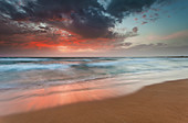 Province of Catania, Sicily, Italy, The colors of the sunset at the Isola delle Correnti