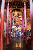 Hemis Monastery, Ladakh, North India, Asia, Statue of Guru Padmasabhava knows also Guru Rinpoche