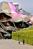 Hotel designed by Frank Gehry, Marques de Riscal, Elciego, Rioja Alavesa, Araba, Basque Country, Spain