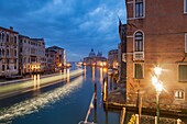 Dawn on Grand Canal in Venice, Italy.