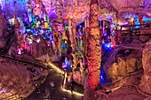 Cave in the Jiuxiang scenic region in Yunnan in China. Thee Jiuxiang caves area is near the Stone Forest of Kunming.