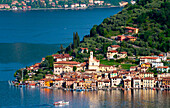 The town of Peschiera Maraglio, Lake Iseo, Lombardy, Itay, Europe