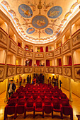Europe, Italy, Umbria, Perugia district, Montecastello di Vibio, the smallest theater in the world, theatre of condordia