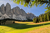 Odle Puez, Natural Park, Val Funes, Trentino Alto Adige South Tyrol, Italy