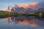 Piani lakes, Sesto Dolomites, Bolzano province, Trentino Alto Adige region, Italy, Europe