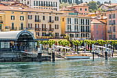 Landing stage in Bellagio, Lake Como, Lombardy, Italy