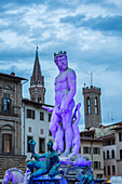 Neptune's statue in Piazza della Signoria, Florence, Tuscany, Italy