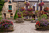 Rochefort en Terre, Brittany, France, View of historical center