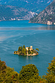 Montisola, Iseo lake, Brescia, Lombardy, Italy, A private isle in the middle of Iseo lake