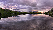 Lac de cheserys, Chamonix-France sunset ad lac de cheserys
