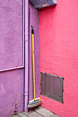 Burano, Venice, Veneto, North East Italy, Europe, Burano colored corner