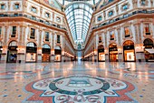 Europe, Italy, Lombardia, Milan, The gallery Vittorio Emanuele II in Milan