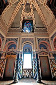 Palace of Sammezzano, Florence, Italy, The beautiful decor of the rooms inside the wonderful Tuscan palace