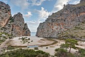Torrent de Pareis, Sa Calobra, Escorca, Serra de Tramuntana, Majorca, Balearic Islands, Spain
