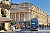 France, South-Western France, Bordeaux, Triangle d'Or in the city centre, tramway