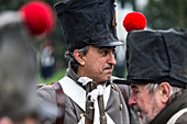 France, North-Central France, Nogent-sur-Seine, bicentenary of the French Campaign, close up on a Grognard soldier