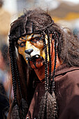 France, Seine et Marne (77). Provins. Medieval festival, Character disguised as a monster
