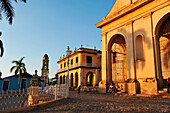 Caribbean, Cuba, Sancti Spiritus, Trinidad, Plaza Mayor, Iglesia Parroquial de la Santissima Trinidad