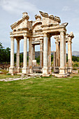 Turkey, province of Aydin (area of Denizli), Geyre, archaeological site of Aphrodisias, the tetrapylon or tetrapyle