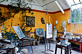 France, Normandy, Eure, Giverny, former Hotel Baudy, artist's studio for painters passing through and visiting Claude Monet