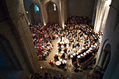 Europe, France, Midi Pyrenees, Aveyron, Festival of Sacred Music Abbey Sylvanes.