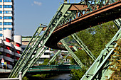 Schwebebahn elevated track, Wuppertal, North Rhine-Westphalia, Germany