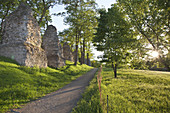 The Roman rocks Roemersteine, the remains of the roman aqueduct in Mainz, Rhineland-Palatinate, Germany, Europe