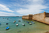 Castillo Santa Catalina, Festungsanlage, Cadiz, Costa de la Luz, Atlantik, Andalusien, Spanien, Europa