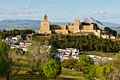 Alcazaba, Castillo, Burg, Antequera, Stadt, Provinz Malaga, Andalusien, Spanien, Europa