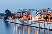 Barrio de Triana, Stadtviertel Triana, Rio Guadalquivir, Fluss, Sevilla, Andalusien, Spanien, Europa