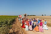 El Rocio pilgrimage, Pentecost festivity, Huelva province, Sevilla province, Andalucia, Spain, Europe