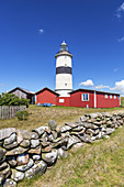 Lighthouse Morps Tange near Glommen, Halland, South Sweden, Sweden, Scandinavia, Northern Europe, Europe