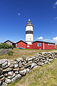 Leuchtturm Morups Tånge bei Glommen, Halland, Südschweden, Schweden, Skandinavien, Nordeuropa, Europa