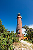 Leuchtturm Darß am Darßer Weststrand, Ostsee, Mecklenburg-Vorpommern, Deutschland