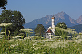 St. Coloman, Füssen, Ostallgäu, Allgäu, Schwaben, Bayern, Deutschland