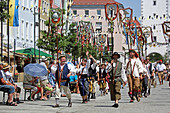 Mittelalterliches Frundsbergfest, Mindelheim, Unterallgäu, Allgäu, Schwaben, Bayern, Deutschland