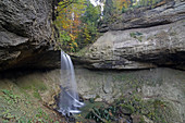 Waterfall, Scheidegg, West Allgaeu, Allgaeu, Swabia, Bavaria, Germany