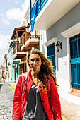 Portrait Of A Young Woman In Old San Juan, Puerto Rico