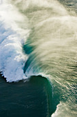 A Beautiful Wave Breaking Towards The Shoreline At Pipeline On The North Shore Of Oahu