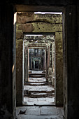 Corridor At The Preah Khan Temple In The Angkor Wat Historical Site At Siem Reap, Cambodia