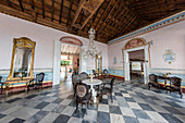 Interior view of the Museo de Arquitectura Colonial in the town of Trinidad, UNESCO World Heritage Site, Cuba, West Indies, Caribbean, Central America