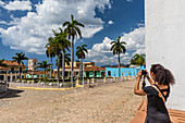 A view of the Plaza Mayor in Trinidad, UNESCO World Heritage Site, Cuba, West Indies, Caribbean, Central America