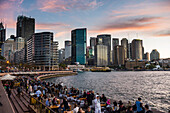 Sydney Harbour after sunset, Sydney, New South Wales, Australia, Pacific