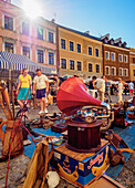 Flea Market on the Market Square, Old Town, Lublin, Lublin Voivodeship, Poland, Europe